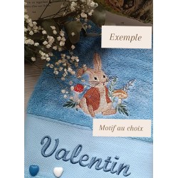 Serviette de toilette motif...