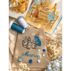 Autour de maman-serviette de table personnalisé
