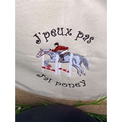 Sac cabas: J'peux pas j'ai poney