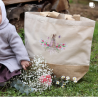 Sac cabas: La "Délicate" et les tulipes