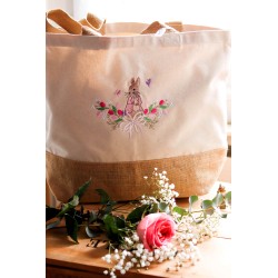Sac cabas: La "Délicate" et les tulipes