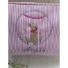 Trousse Rayé rose