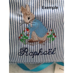 Trousse Rayé bleu marine