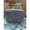 Trousse Rayé bleu marine